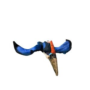 Wild Republic Artist Collection Pteranodon Plush Toy Blue Orange Dinosaur Wings